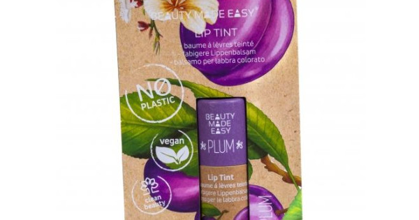 Balsam Natural Hidratant Nuantator Pentru Buze Beauty Made Easy Plum Zero Plastic