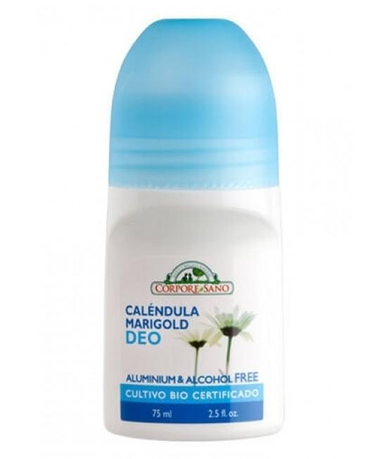 Deodorant roll-on natural Corpore Sano cu gălbenele, fără aluminiu sau alcool, pentru piele sensibilă - 75 ml