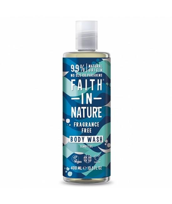 Gel de duș și spumă de baie Faith in Nature fără miros - 400 ml