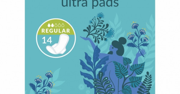Absorbante Naturale Normale Natracare 2 Picaturi Ultra Regular Aripioare Bumbac Organic
