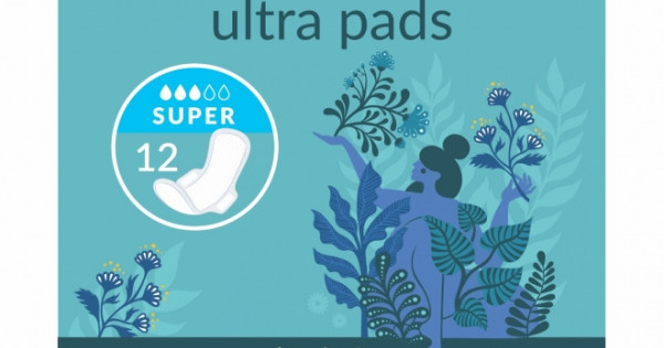 Absorbante Naturale Super Natracare 3 Picaturi Ultra Super Aripioare Bumbac Organic