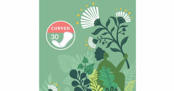 Absorbante Zilnice Naturale Bio Protej Slip Curbate Curved Natracare Panty Liner De Zi Cu Zi Bumbac Organic