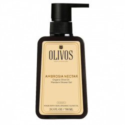 Gel de duș natural Ambrosia Nectar cu ulei de măsline și parfum de mandarine, Olivos - 750 ml Gel de duș natural Ambrosia Nectar cu ulei de măsline și parfum de mandarine, Olivos - 750 ml