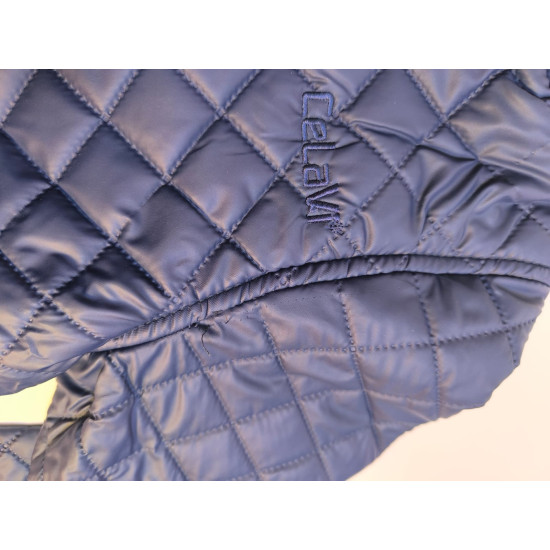 OUTLET - Jachetă căptușită matlasată impermeabilă CeLaVi bleumarin pentru copii