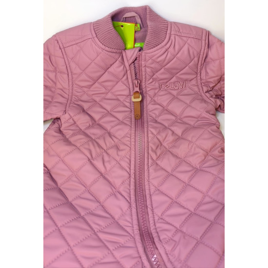 OUTLET - Salopetă overall căptușită matlasată impermeabilă CeLaVi roz