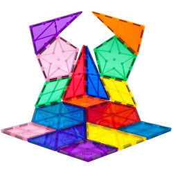 Set PicassoTiles Geometrie - 16 piese magnetice de construcție în diverse forme geometrice