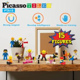 Set PicassoTiles 15 figurine magnetice