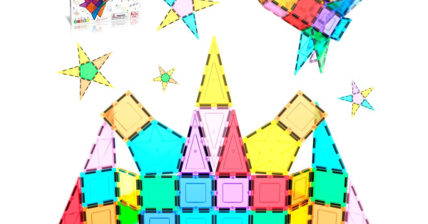 Set Picassotiles Racheta 32 Piese Magnetice Constructie