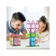 Set PicassoTiles 63 piese magnetice de construcție cu efect de diamant Set PicassoTiles 63 piese magnetice de construcție cu efect de diamant