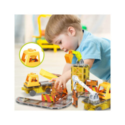 Set PicassoTiles Construction 5-în-1 50 de piese magnetice și accesorii Set PicassoTiles Construction 5-în-1 50 de piese magnetice și accesorii