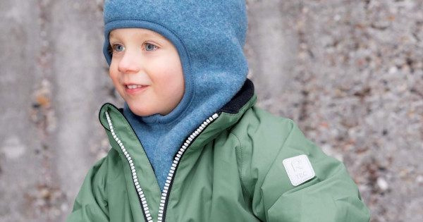Cagula Simpatic Polar De Lana Merino Organica Pickapooh Max Albastra Jeans