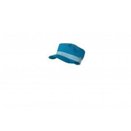 Pălărie/șapcă de soare cu cozoroc Pickapooh ”Mika” cu protecție UV UPF80 din bumbac organic bleu pentru copii