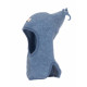 Cagulă din polar de lână Merino organică Pickapooh Mara albastră jeans Cagulă din polar de lână Merino organică Pickapooh Mara albastră jeans