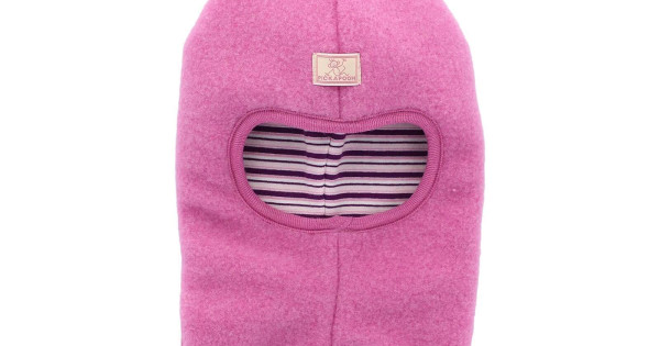 Cagula Dublata Reversibila Polar De Lana Merino Organica Bumbac Organic Pickapooh Roz