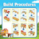 Set Playmags Căsuță de Joacă - 48 piese magnetice de construcție