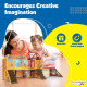 Set Playmags Căsuță de Joacă - 48 piese magnetice de construcție