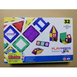 RESIGILAT - Set Playmags Junior: 32 piese magnetice de construcție + 6 clickins ABC RESIGILAT - Set Playmags Junior: 32 piese magnetice de construcție + 6 clickins ABC
