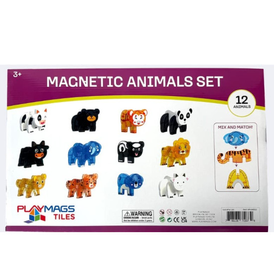 Set Playmags 12 figurine animăluțe magnetice Set Playmags 12 figurine animăluțe magnetice