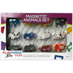 Set Playmags 12 figurine animăluțe magnetice 