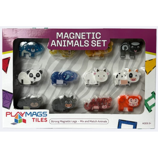 Set Playmags 12 figurine animăluțe magnetice Set Playmags 12 figurine animăluțe magnetice