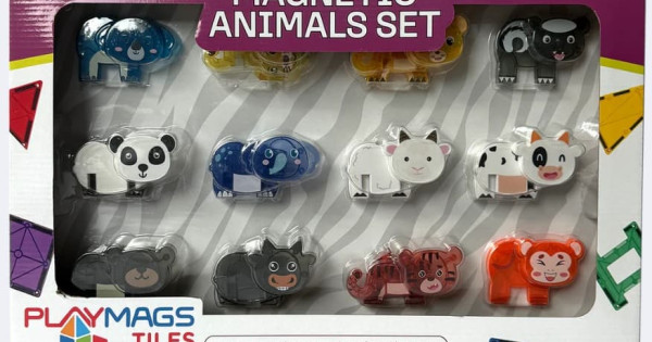 Set Playmags 12 Figurine Animalute Magnetice