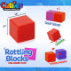 Set Playmags Cubies - 64 blocuri magnetice de construcție de 3,8 cm