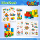 Set Playmags Cubies - 64 blocuri magnetice de construcție de 3,8 cm