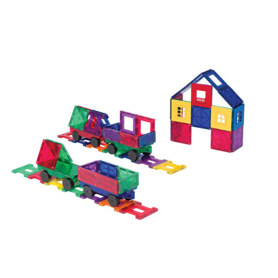 Set Playmags - 50 de accesorii pentru construcții magnetice + 5 ferestre Set Playmags - 50 de accesorii pentru construcții magnetice + 5 ferestre