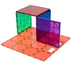 Set Playmags Stabilizator: 1 placă de bază pentru construcții Playmags MagnaBoard Stabilizatoare + 4 pătrate mari