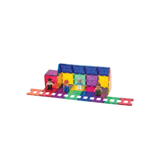 Set Playmags - 50 de accesorii pentru construcții magnetice + 5 ferestre Set Playmags - 50 de accesorii pentru construcții magnetice + 5 ferestre