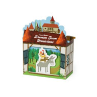 Muzicanții din Bremen - Kit craft de construit un Teatru de păpuși PUKACA din hârtie prin decupare, pliere, lipire Muzicanții din Bremen - Kit craft de construit un Teatru de păpuși PUKACA din hârtie prin decupare, pliere, lipire
