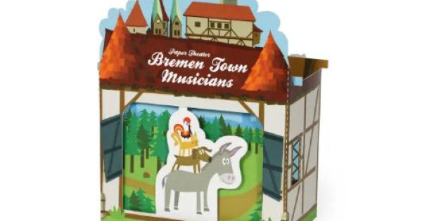 Muzicantii Din Bremen Kit Craft Construit Teatru De Papusi Pukaca Hartie