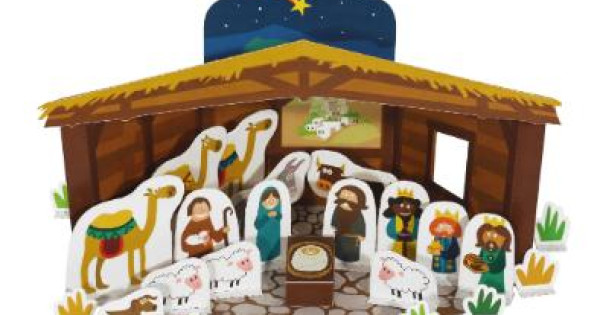 Scena Nasterii Domnului Kit Craft De Construit Set Joaca Pukaca Hartie