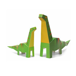 Maxi Diplodocus, Kit craft de construit animale de jucărie PUKACA din hârtie, prin decupare, pliere, lipire Maxi Diplodocus, Kit craft de construit animale de jucărie PUKACA din hârtie, prin decupare, pliere, lipire