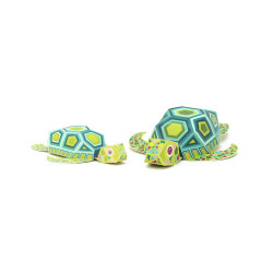 Maxi Țestoase, Kit craft de construit animale de jucărie PUKACA din hârtie, prin decupare, pliere, lipire Maxi Țestoase, Kit craft de construit animale de jucărie PUKACA din hârtie, prin decupare, pliere, lipire