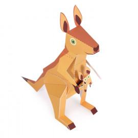 Animale din Australia, Kit craft de construit animale de jucărie PUKACA din hârtie, prin decupare, pliere, lipire