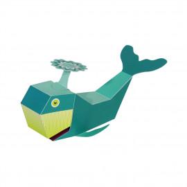 Animale marine, Kit craft de construit animale de jucărie PUKACA din hârtie, prin decupare, pliere, lipire
