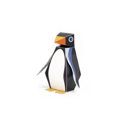 Pinguin - Felicitare craft jucărie PUKACA din hârtie