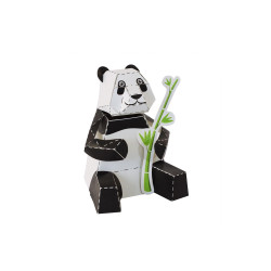 Urs Panda - Felicitare craft jucărie PUKACA din hârtie