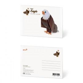 Vultur pleșuv - Felicitare craft jucărie PUKACA din hârtie