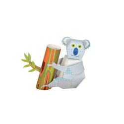 Urs Koala - Felicitare craft jucărie PUKACA din hârtie