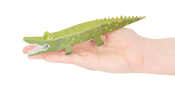 Crocodil Felicitare Craft Jucarie Pukaca Din Hartie