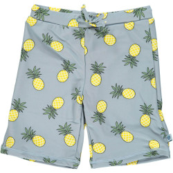 Pantaloni scurți de baie cu filtru UV pentru protecție solară Smafolk - albastru cu ananas Pantaloni scurți de baie cu filtru UV pentru protecție solară Smafolk - albastru cu ananas