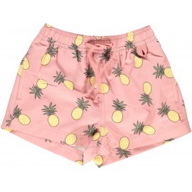 Pantaloni scurți pentru copii - cu filtru UV pentru protecție solară Smafolk roz cu ananas