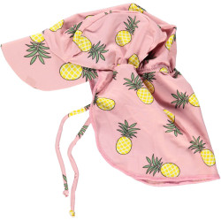 Pălărie cu filtru UV pentru protecție solară Smafolk - roz cu ananas Pălărie cu filtru UV pentru protecție solară Smafolk - roz cu ananas