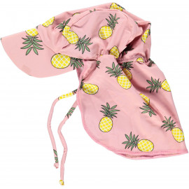 Pălărie cu filtru UV pentru protecție solară Smafolk - roz cu ananas