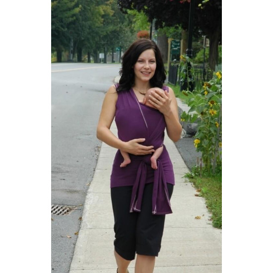 Maieu Mei-Tai-Wrap pentru îngrijirea piele pe piele stil cangur și pentru alăptare Vija Design (mov) Maieu Mei-Tai-Wrap pentru îngrijirea piele pe piele stil cangur și pentru alăptare Vija Design (mov)