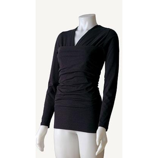 Tricou cu mânecă lungă pentru îngrijirea piele pe piele stil cangur și pentru alăptare Vija Design Jade (turcoaz) Tricou cu mânecă lungă pentru îngrijirea piele pe piele stil cangur și pentru alăptare Vija Design Jade (turcoaz)