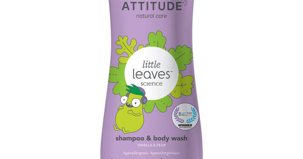Sampon Gel De Dus Eco Copii Bebelusi Attitude Vanilie Pere