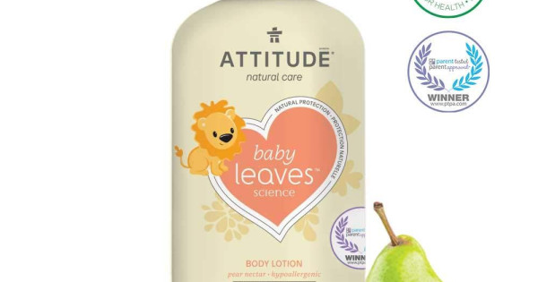 Lotiune De Corp Pentru Copii Si Bebelusi Attitude Nectar De Pere 473 Ml